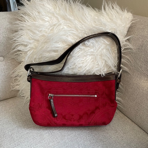 Vintage Red Coach Bag - Picture 3 of 10
